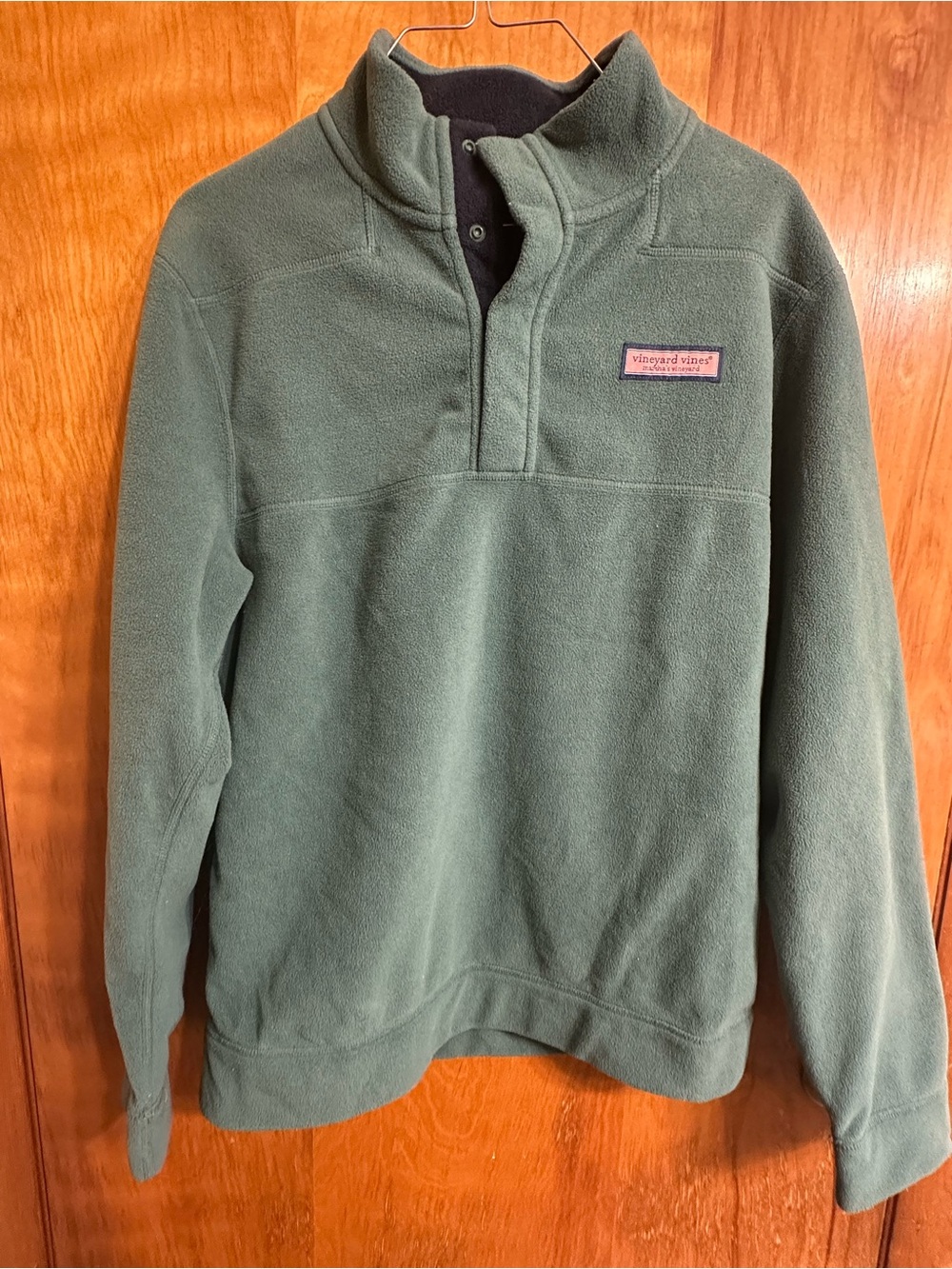 Vineyard Vines Olive Green Women's Quarter-Zip Fleece Pullover